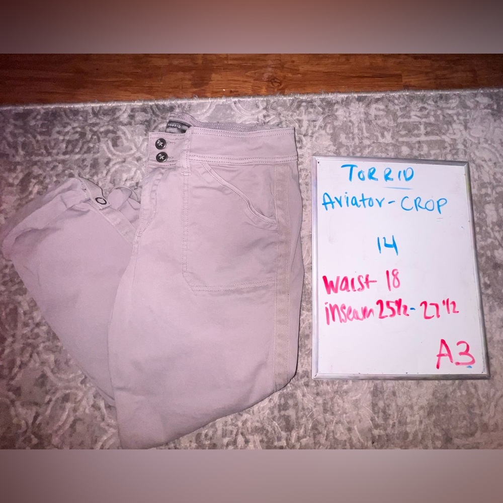 Torrid aviator crop size 14